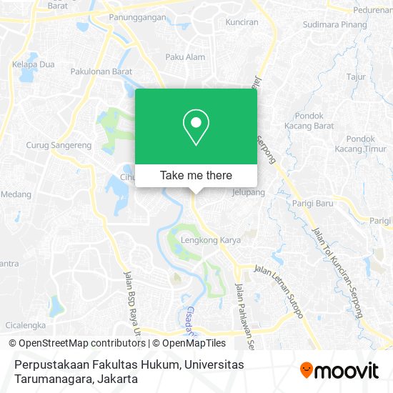 Perpustakaan Fakultas Hukum, Universitas Tarumanagara map