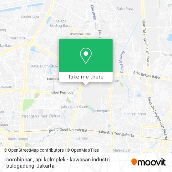 combiphar , apl kolmplek - kawasan industri pulogadung map