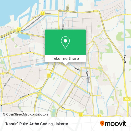 "Kantin" Ruko Artha Gading map