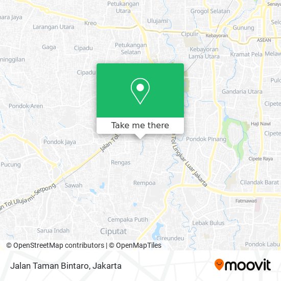 Jalan Taman Bintaro map