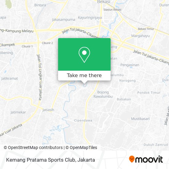 Kemang Pratama Sports Club map