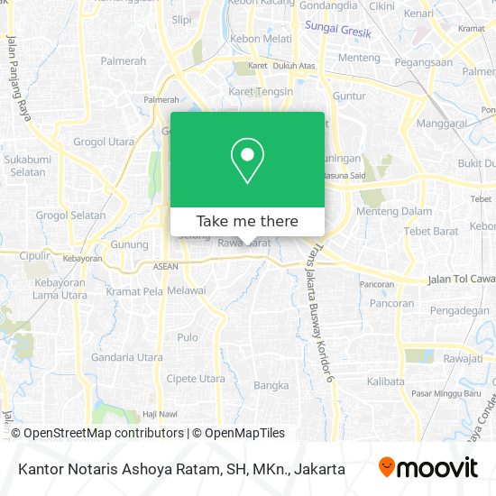 Kantor Notaris Ashoya Ratam, SH, MKn. map