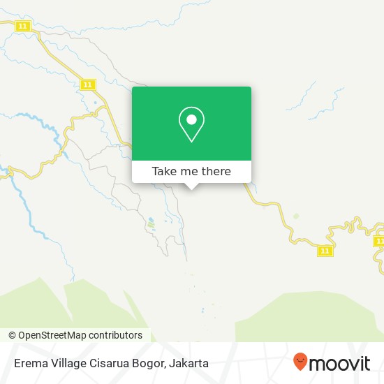 Erema Village Cisarua Bogor map