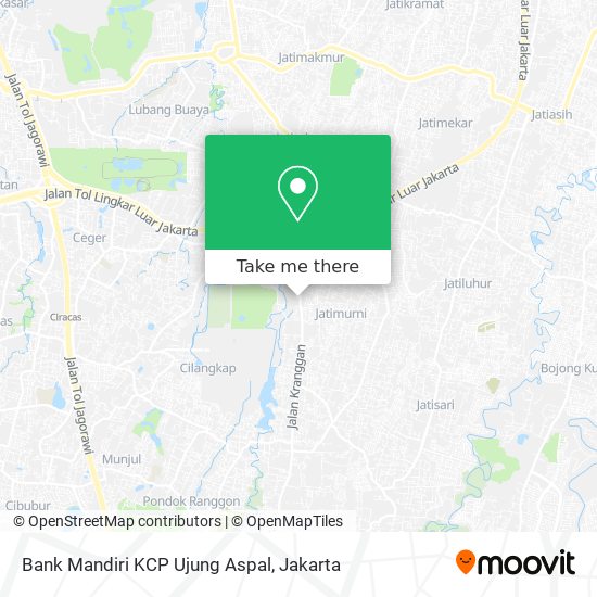 Bank Mandiri KCP Ujung Aspal map