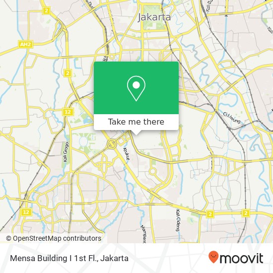 Mensa Building I 1st Fl. map