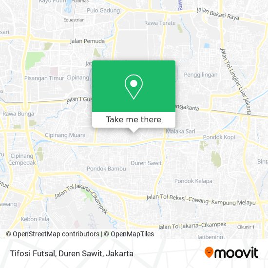 Tifosi Futsal, Duren Sawit map