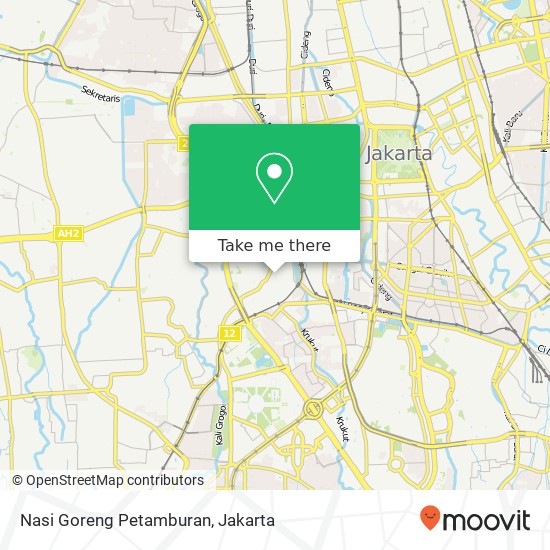 Nasi Goreng Petamburan map