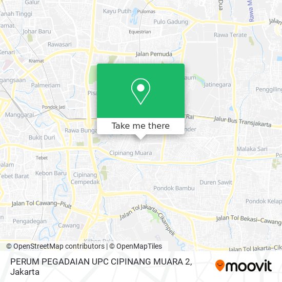 PERUM PEGADAIAN UPC CIPINANG MUARA 2 map