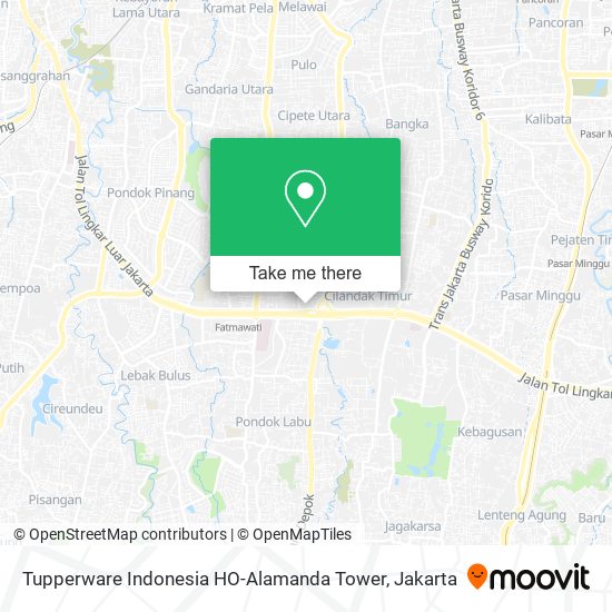 Tupperware Indonesia HO-Alamanda Tower map