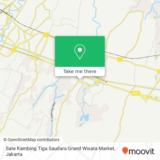 Sate Kambing Tiga Saudara Grand Wisata Market map