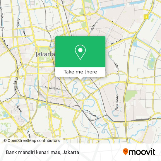 Bank mandiri kenari mas map