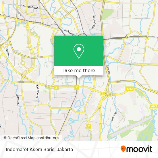 Indomaret Asem Baris map