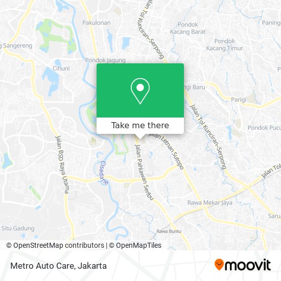 Metro Auto Care map