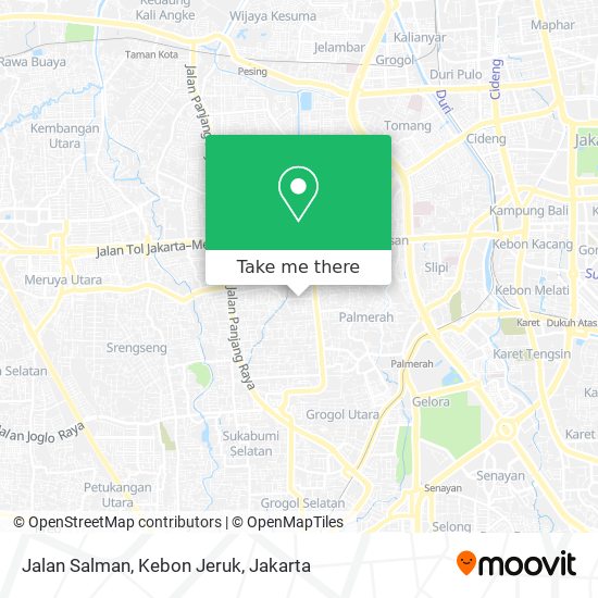 Jalan Salman, Kebon Jeruk map