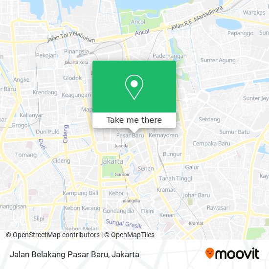 Jalan Belakang Pasar Baru map