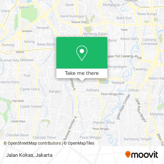 Jalan Kokas map