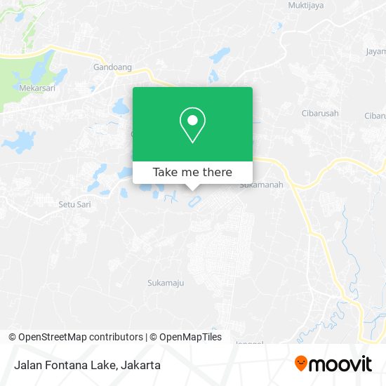 Jalan Fontana Lake map