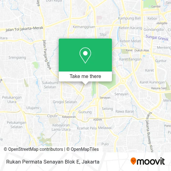 Rukan Permata Senayan Blok E map