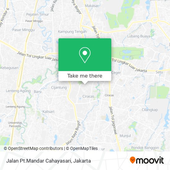 Jalan Pt.Mandar Cahayasari map