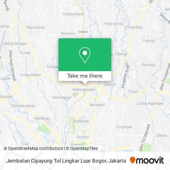 Jembatan Cipayung Tol Lingkar Luar Bogor map