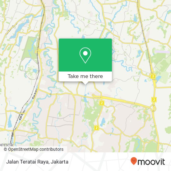 Jalan Teratai Raya map