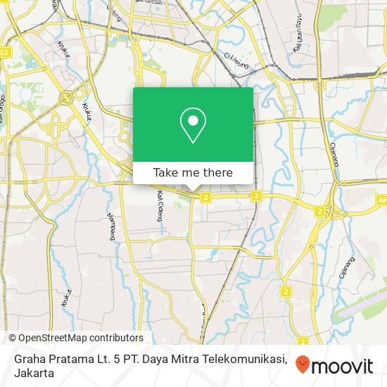 Graha Pratama Lt. 5 PT. Daya Mitra Telekomunikasi map