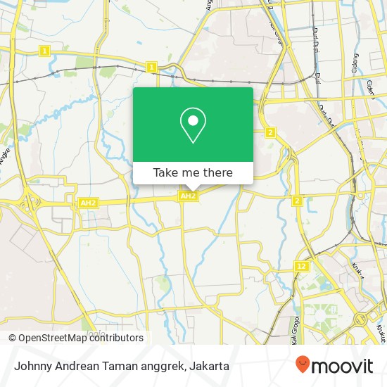 Johnny Andrean Taman anggrek map