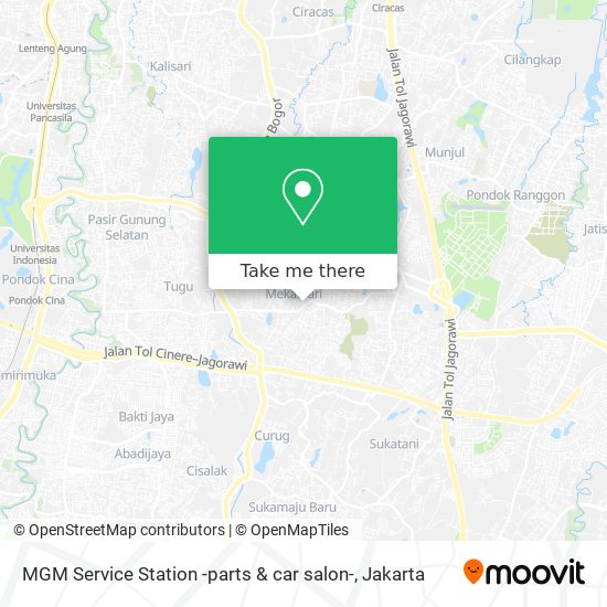 MGM Service Station -parts & car salon- map