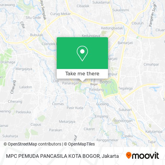 MPC PEMUDA PANCASILA KOTA BOGOR map