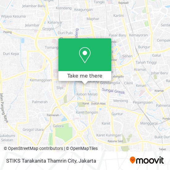 STIKS Tarakanita Thamrin City map