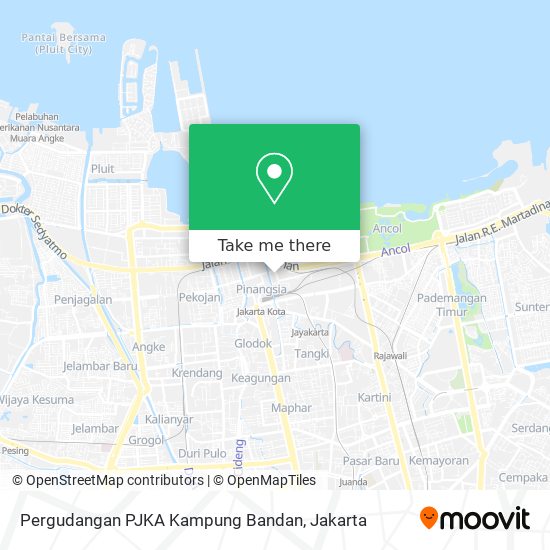 Pergudangan PJKA Kampung Bandan map