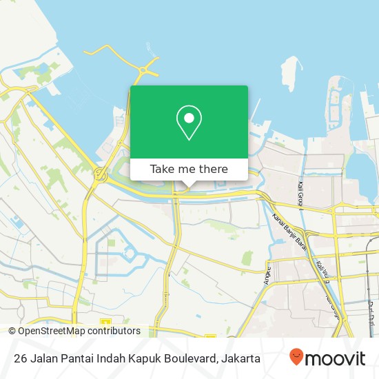 26 Jalan Pantai Indah Kapuk Boulevard map