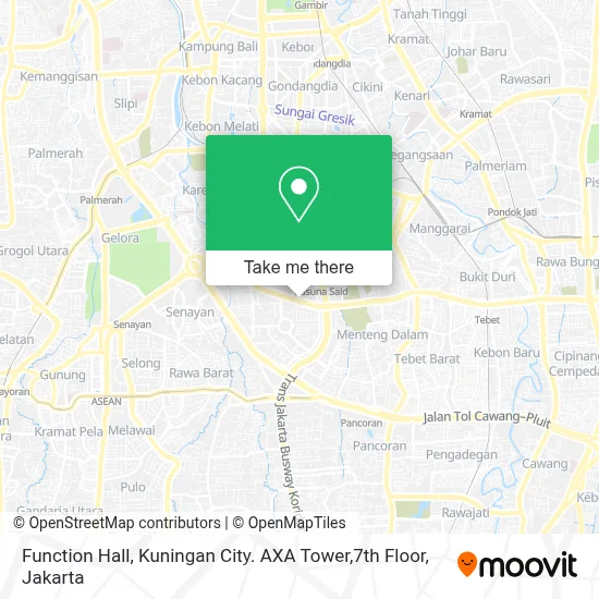 Function Hall, Kuningan City. AXA Tower,7th Floor map