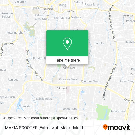 MAXIA SCOOTER (Fatmawati Mas) map