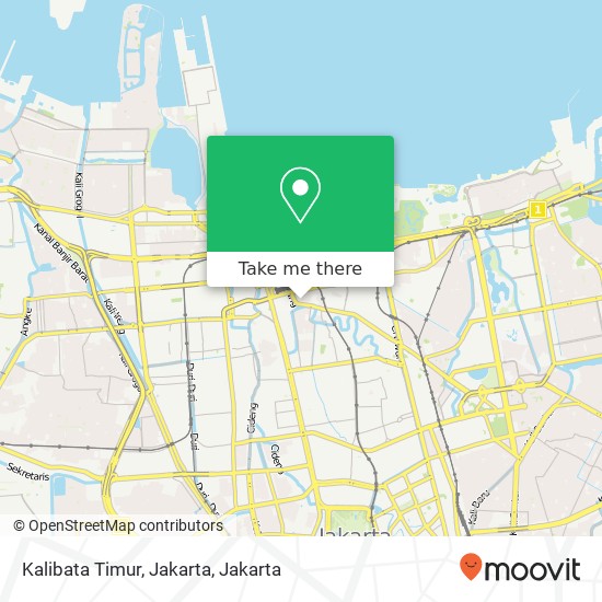 Kalibata Timur, Jakarta map