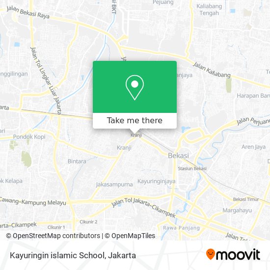 Kayuringin islamic School map