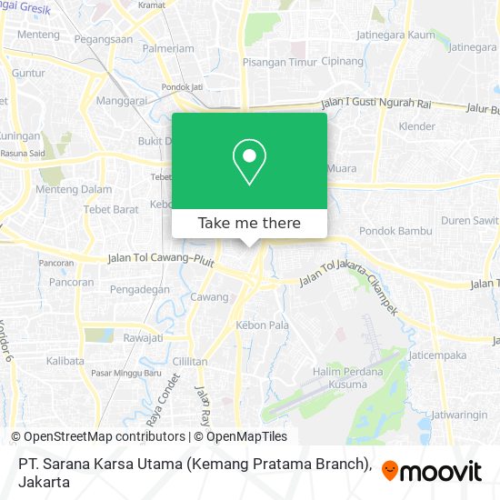 PT. Sarana Karsa Utama (Kemang Pratama Branch) map