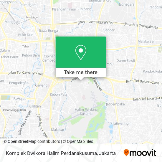 Komplek Dwikora Halim Perdanakusuma map