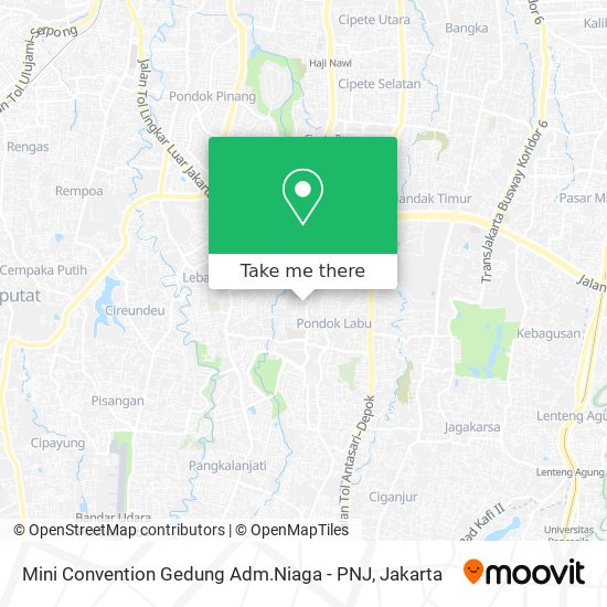 Mini Convention Gedung Adm.Niaga - PNJ map