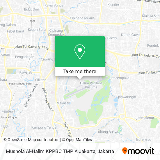 Mushola Al-Halim KPPBC TMP A Jakarta map