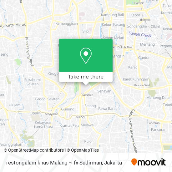 restongalam khas Malang ~ fx Sudirman map