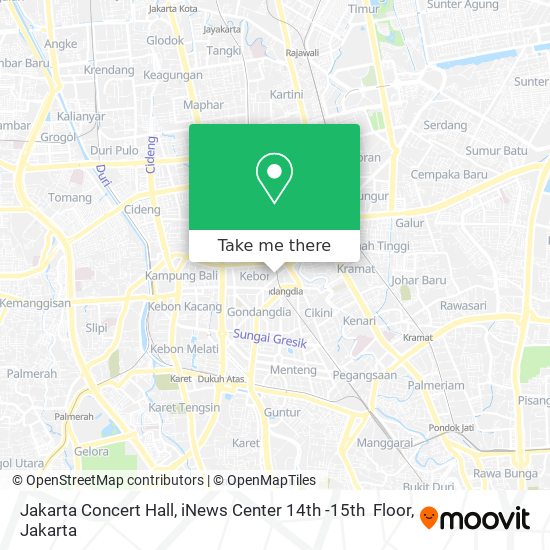 Jakarta Concert Hall, iNews Center 14th -15th  Floor map