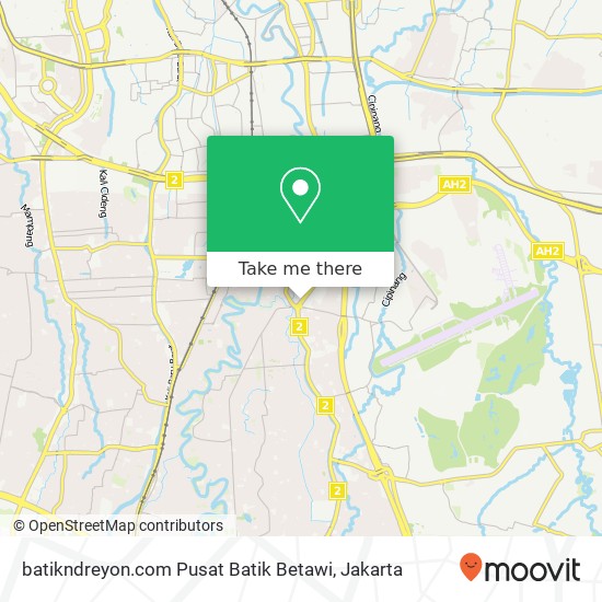 batikndreyon.com Pusat Batik Betawi map