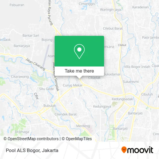 Pool ALS Bogor map