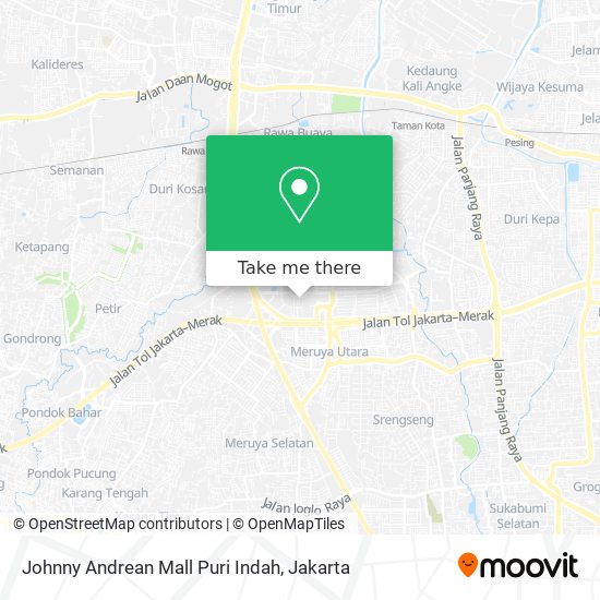 Johnny Andrean Mall Puri Indah map