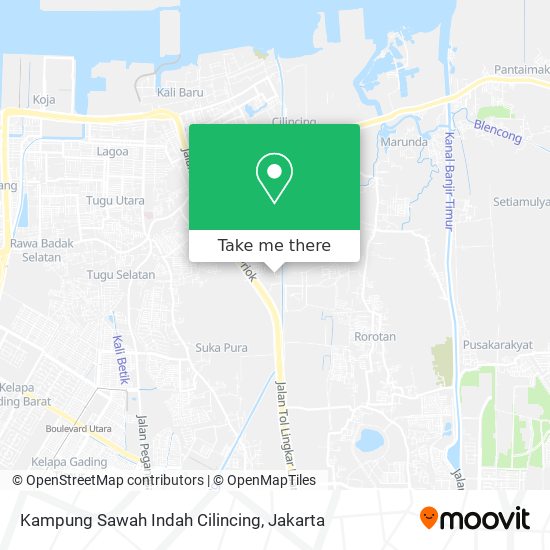 Kampung Sawah Indah Cilincing map