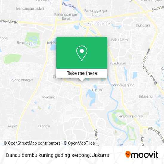 Danau bambu kuning gading serpong map