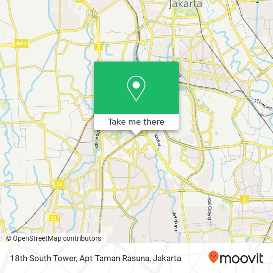 18th South Tower, Apt Taman Rasuna map