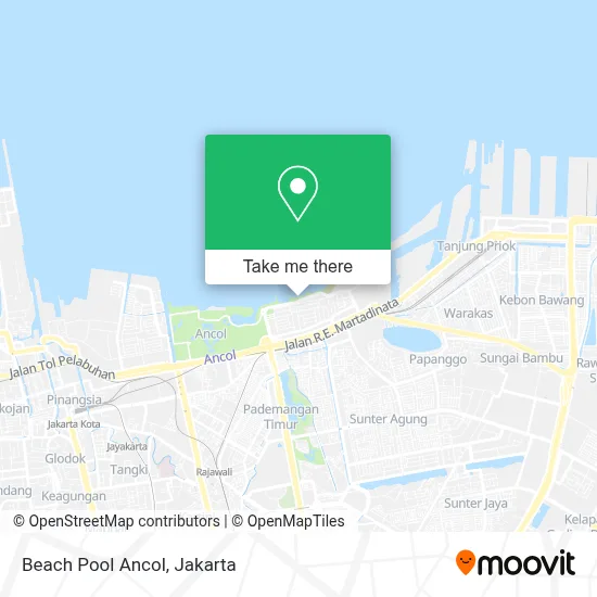 Beach Pool Ancol map