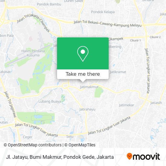 Jl. Jatayu, Bumi Makmur, Pondok Gede map